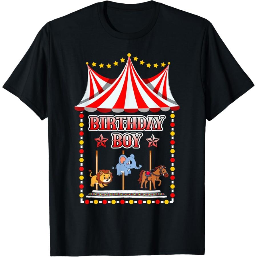 Футболка на день рождения «Карусель» XXXXXL чёрный