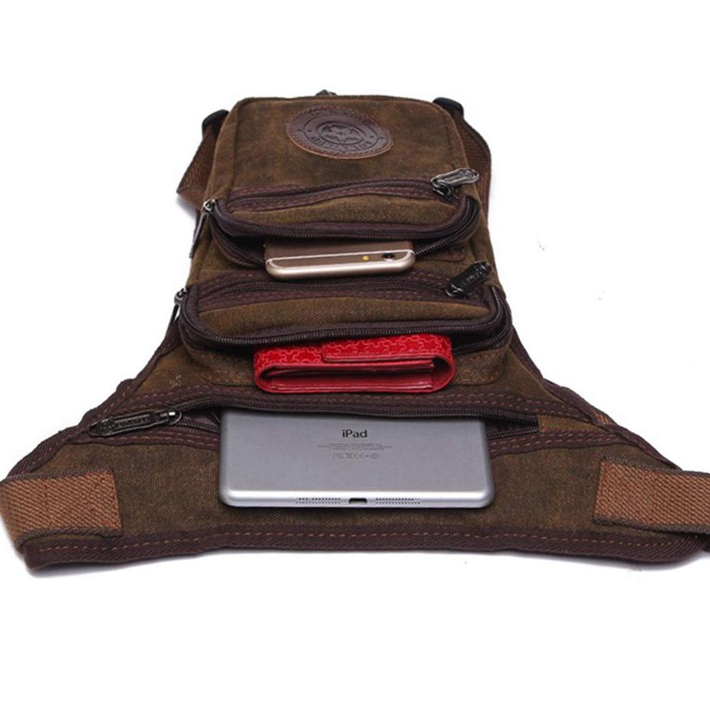 JPFASHIONING Leg Bag Holster Bag Waist Pouch Thigh Bag Lightweight and Multifunctional Canvas for Bike Travel Hiking Cycling Outdoors
