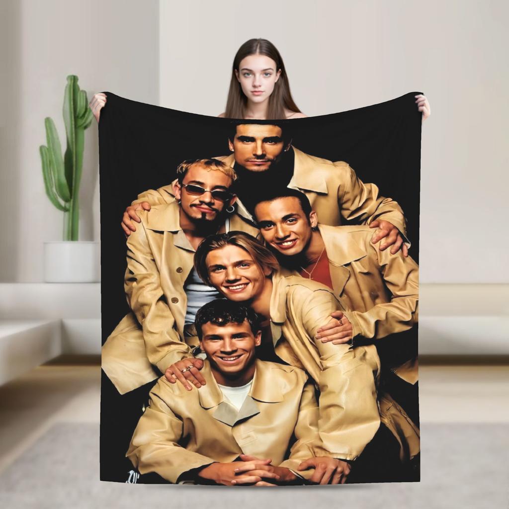 Backstreet Boys Musikdecke Flanell Super Warm Überwurfdecke für Zuhause Frühling/Herbst