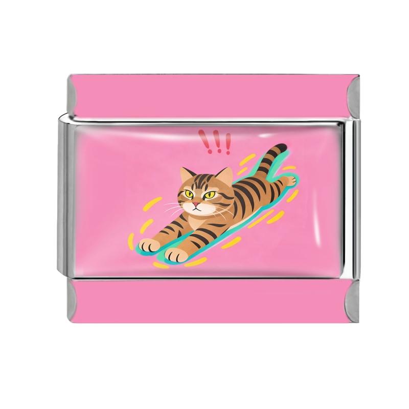 2026 New Trendy Funny Cat Rabbit Dog Dolphin Italian Charm Links Fit 9mm Stainless Steel Bracelet Women Men DIY Making Jewelry