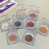 Aiccia Clear Square Single Eyeshadow Fine Glitter High Pigment Shimmer Easy for Beginner Daily Eye & Highlight Makeup
