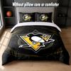 Pittsburgh Penguins Design Bed Bedding Set 1 Duvet Cover + 2 Pillowcases Soft Breathable Household Bed Linens