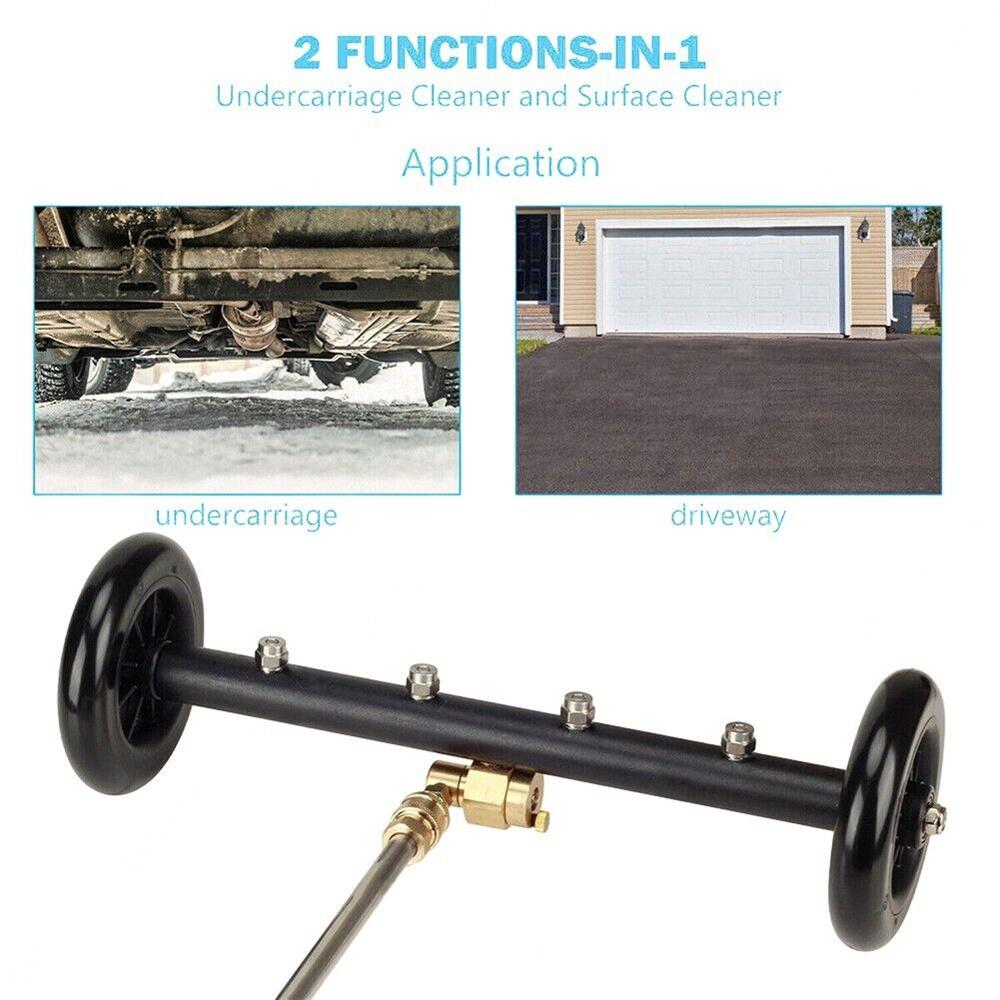 Mașină de spălat sub presiune sub mașină de 16 inchi cu baghetă de prelungire cu 2 bucăți Dispozitiv de curățat cu presiune dublă pentru trenul de rulare