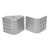 2 Pack Deck Corner Cap Heavy Duty Aluminum Height 3 1 8in To 3 3 16in Top 3 1 8in To 3 3 16in for 90 Deg Rounded Corner