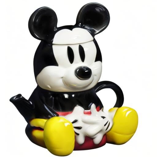 Sun Art Disney Mickey Mouse Teapot & Cup (Single Tea Set) SAN1812