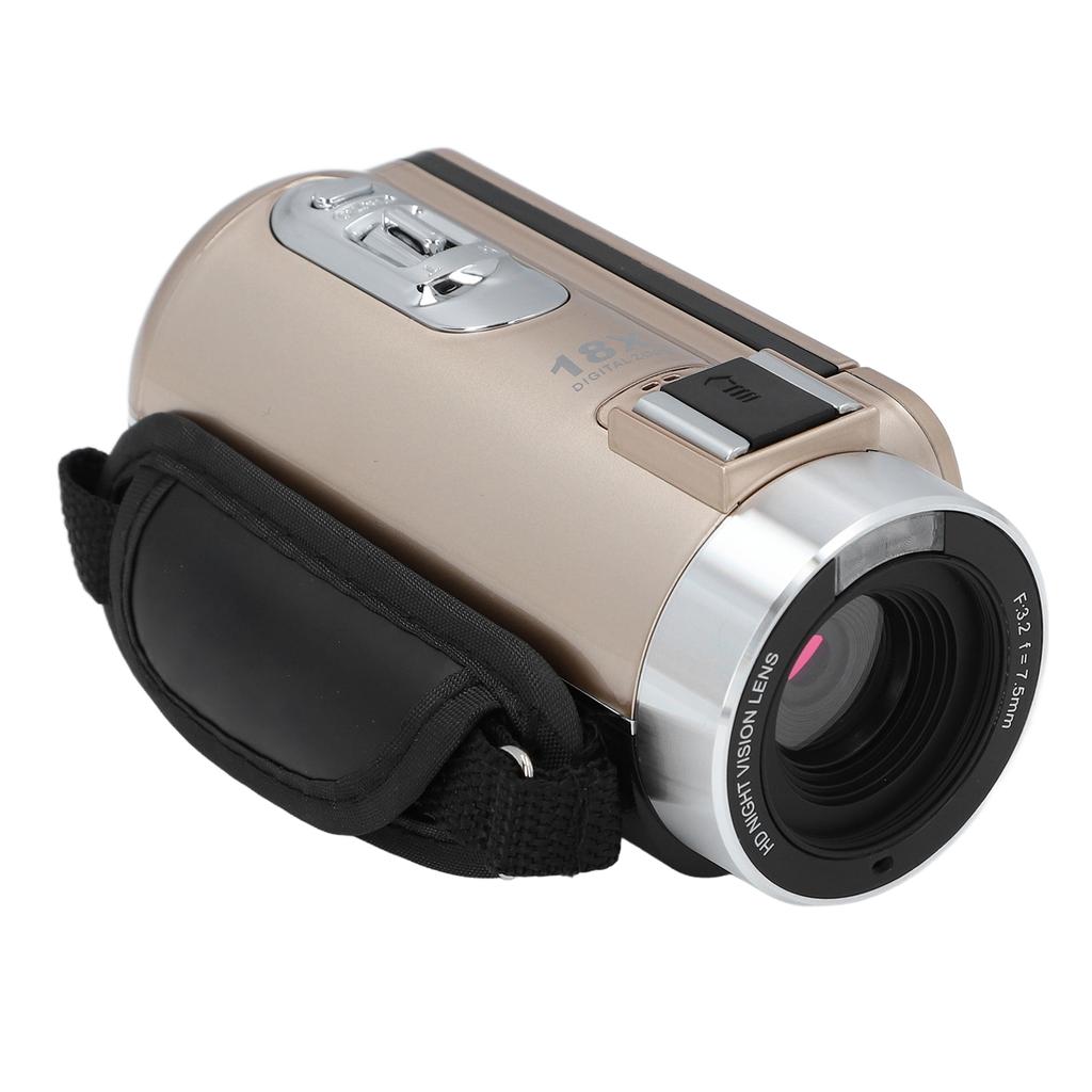 Video Camera Camcorder Digital Camera Recorder Full HD 1080P 30MP 3.0 Inch 270 Degree Rotation LCD 18X Digital Zoom