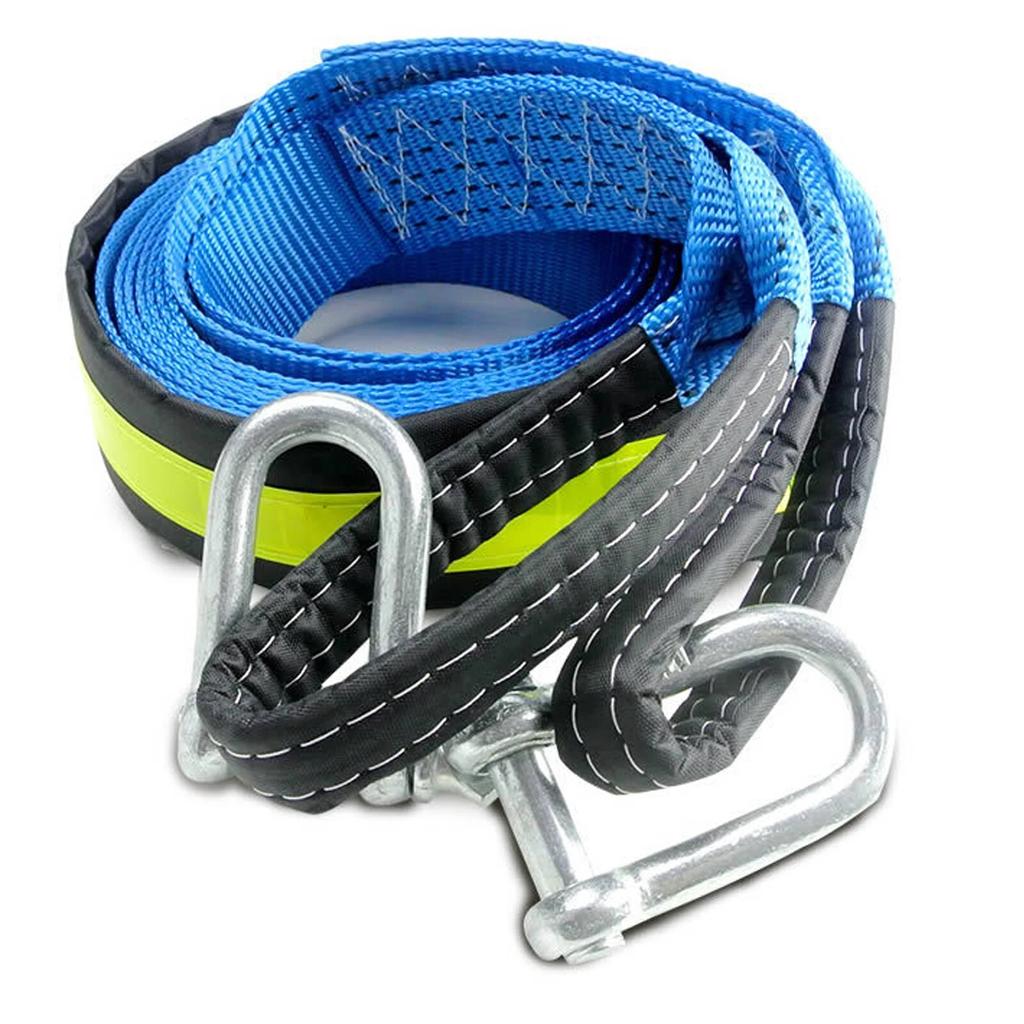 8 Tonnen Winde Abschleppkabel Abschleppgurt Auto Abschleppseil mit Haken für Heavy Duty Auto Recovery Strap Kit Offroad Abschleppzubehör