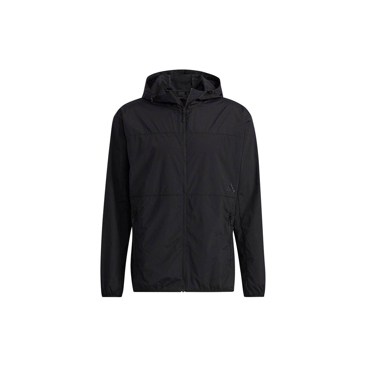 adidas Sports Windproof Woven Hooded Jacket Black Men s GP0976 XL