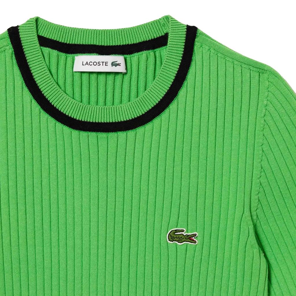 Lacoste Womens/Ladies 3D Seamless Rib Knit Short-Sleeved Sweatshirt