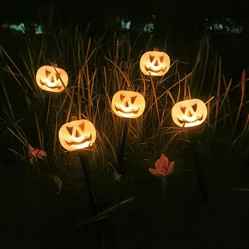 Solar LED Halloween Pumpkin & Skull Lawn Light