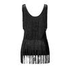 Sexy V-Neck Backless Bodycon Dress for Women 2024 Summer Fringe Tassel Club Party Prom Mini Dress Elegant Flapper Dress Vestidos