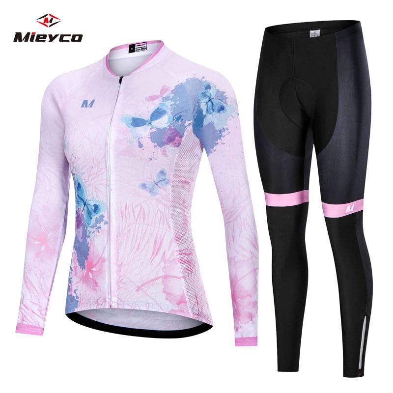 2026 Autumn Breathable Women Pro Cycling Long Sleeve Jersey Set Spring Sports Suit MTB Bike Clothing Female Bicycle Clothes Roupas Femininas