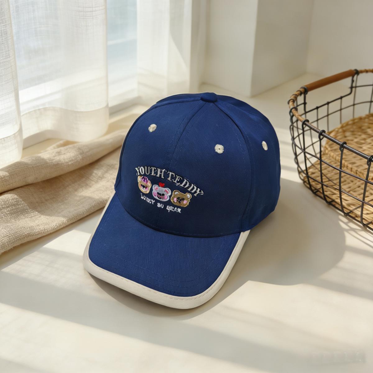 

Children Baseball Caps 54cm 3-8 Years Spring Summer Cartoon Sun Boys Hats Girl Hat Outdoor Travel Adjustable Breathable Kids Cap 50-54cm&3-8 years темно-синього кольору