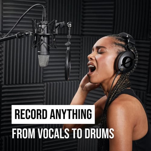 RODE Microphones NT1 Signature Series Large Diaphragm Condenser Microphone, Black (NT1SIGNATUREBLACK)