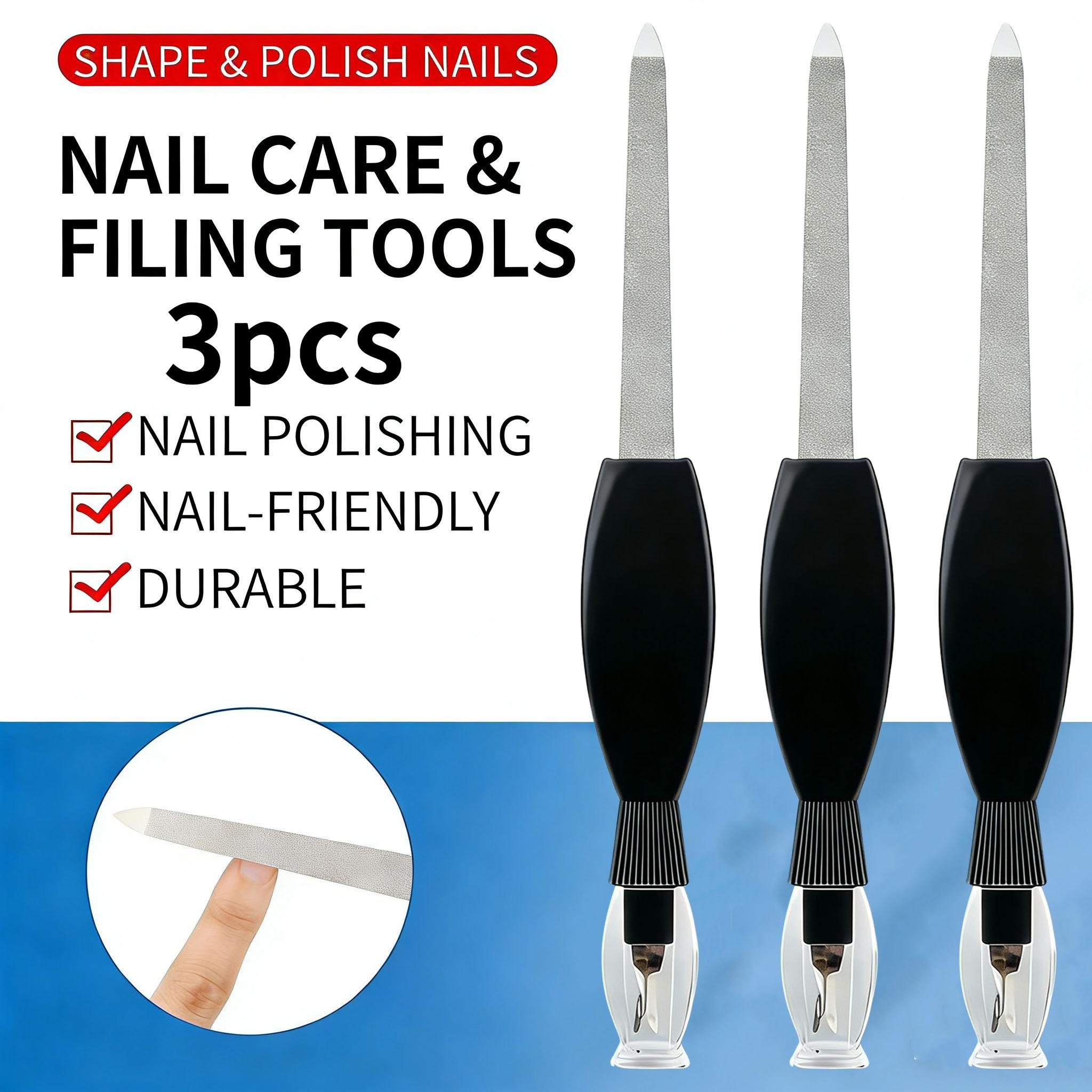 3/5/10pcs Nail Art Professional Nail File Double Sided High Quality Nail File Manicure Pedicure Beauty Tools, Double-sided use