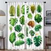 Green Plant Turtle Back Bamboo Window Curtain for Room 2 Panel Curtains for Bedroom Halloween Decoration Partition Shades Living
