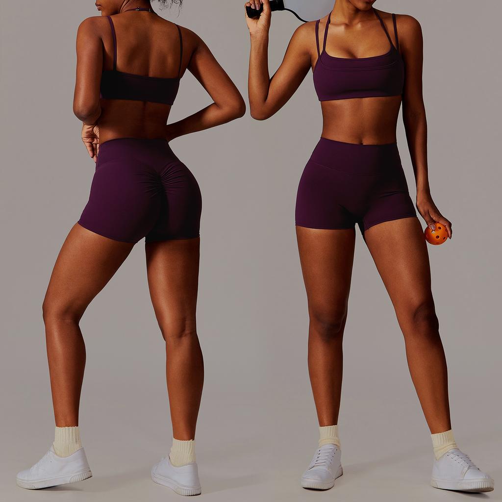 JYL Quick Dry Long Sleeve Yoga Set Outdoor Training Fitness Outfit