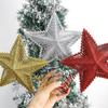 Navidad Christmas Tree Topper Glitter Xmas Tree Ornament New Tree-Top Star