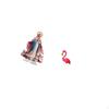 Flamingo Nativity Scene Sculpture Acrylic Ornament Garden Stake Statue Standing Smooth