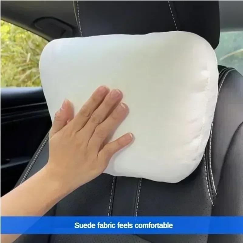 Dla Tesla Model 3 Model Y Zagłówek Fotela Samochodowego Poduszka Pod Szyję Model 3 Y S X Miękka Wygodna Poduszka z Pamięcią Kształtu Pokrowiec Ochronny Akcesoria Samochodowe