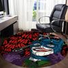 1pc Batman Joker Office Round Area Rug, Under Office Chairs Bedroom Living Room Home Decor, Room Deco, Available in Various Sizes
