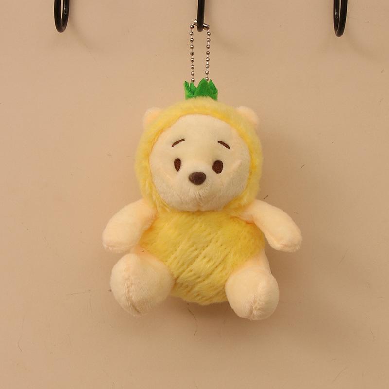 Neuer Ananas Welpen Bär Puppe Plüsch Teddybär Schultasche Geschenk Puppe Seitenstil Anhänger Schlüsselanhänger