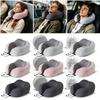 Travel Neck Pillow U Shaped Memory Foam Support Ergonomic Design Portable Lightweight Adjustable Drawstring for Comfort on Plane Train Car