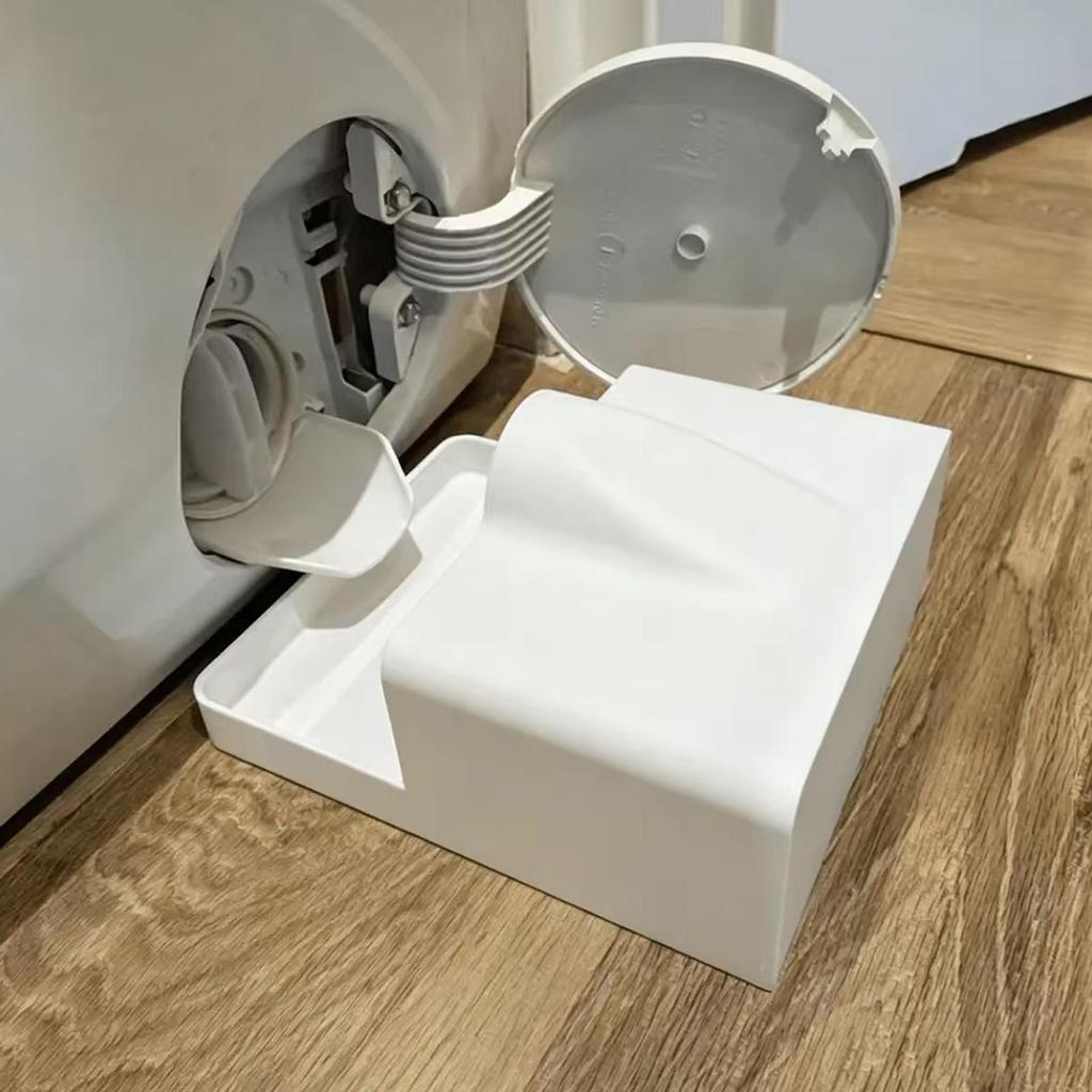 Odkapávací miska pro pračku 3D tisk Odkapávací trychtýř Odkapávací miska pro čištění filtrů na vlákna Zachytávací miska na vodu Zastavuje rozlití na podlahu
