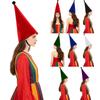 Chapeau Pointu Conique en Velours pour Adulte Unisexe Bonnet d'Elfe Nain Couvre-chef pour Halloween Noël Cosplay Mascarade Fête à Thème Accessoire de Costume
