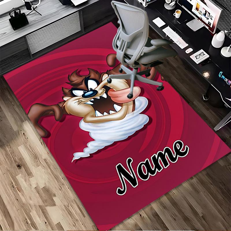 Custom Name Nightmare Cat Living Room Non-Slip Area Rug Soft Carpet for Bedroom Kids Playroom Sofa Office Home Decor Doormat
