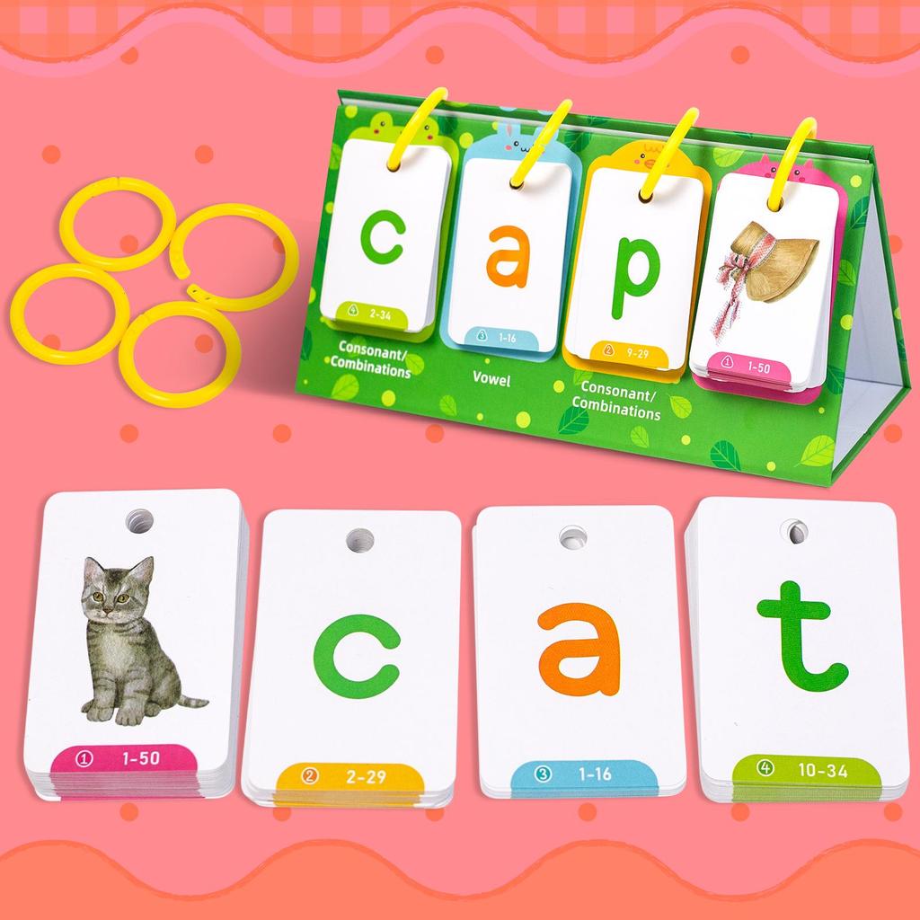 129 Educational Visual Word Flashcards for Early Learning and Parent-Child Interaction