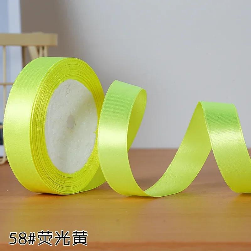 22meters 20mm Faced Satin Ribbon for DIY Silk Satin Ribbons Crafts Bow Handmade Gift Wrap Party Wedding Clothing Accessories