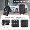 2 Pack 5 Button Key Fob Case For Chevy Cruze Equinox Impala Camaro Malibu Sonic GMC Terrain Buick Lacrosse Regal Verano Encore  2018 2017 2016 2015