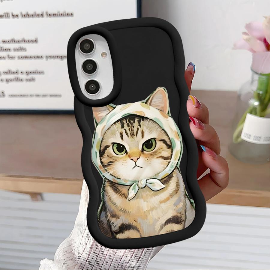 Cartoon Cat Case for Samsung Galaxy A52 A21s A14 A12 A13 A11 A15 A16 Soft Phone Cover A03 A22 A23 A33 A53 A06 A04 A05