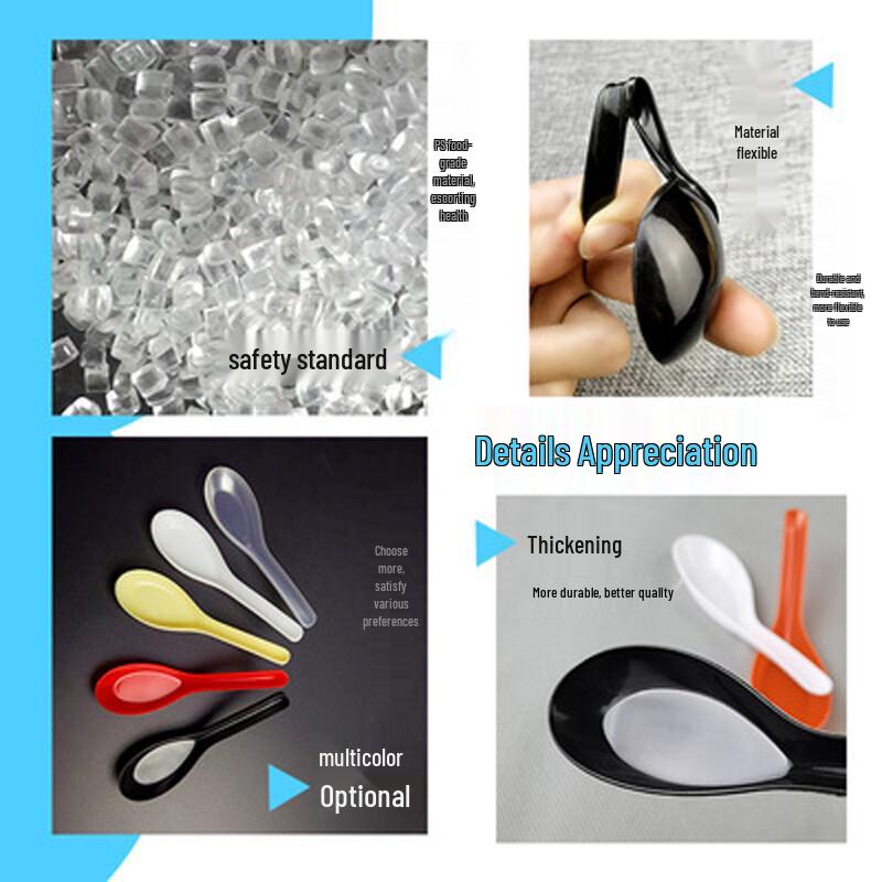 Homeglen Disposable Plastic Spoons