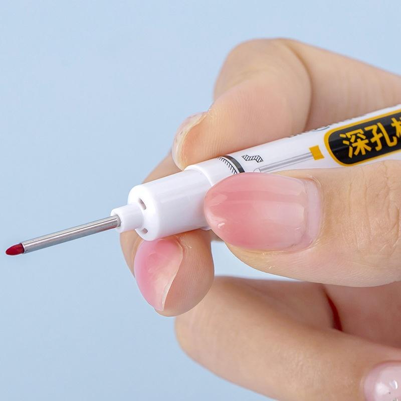 72 Hours Deep Reach Marker Waterproof Construction Pen Long Nip Drill Markers Colorful Waterproof Carpenter Pens