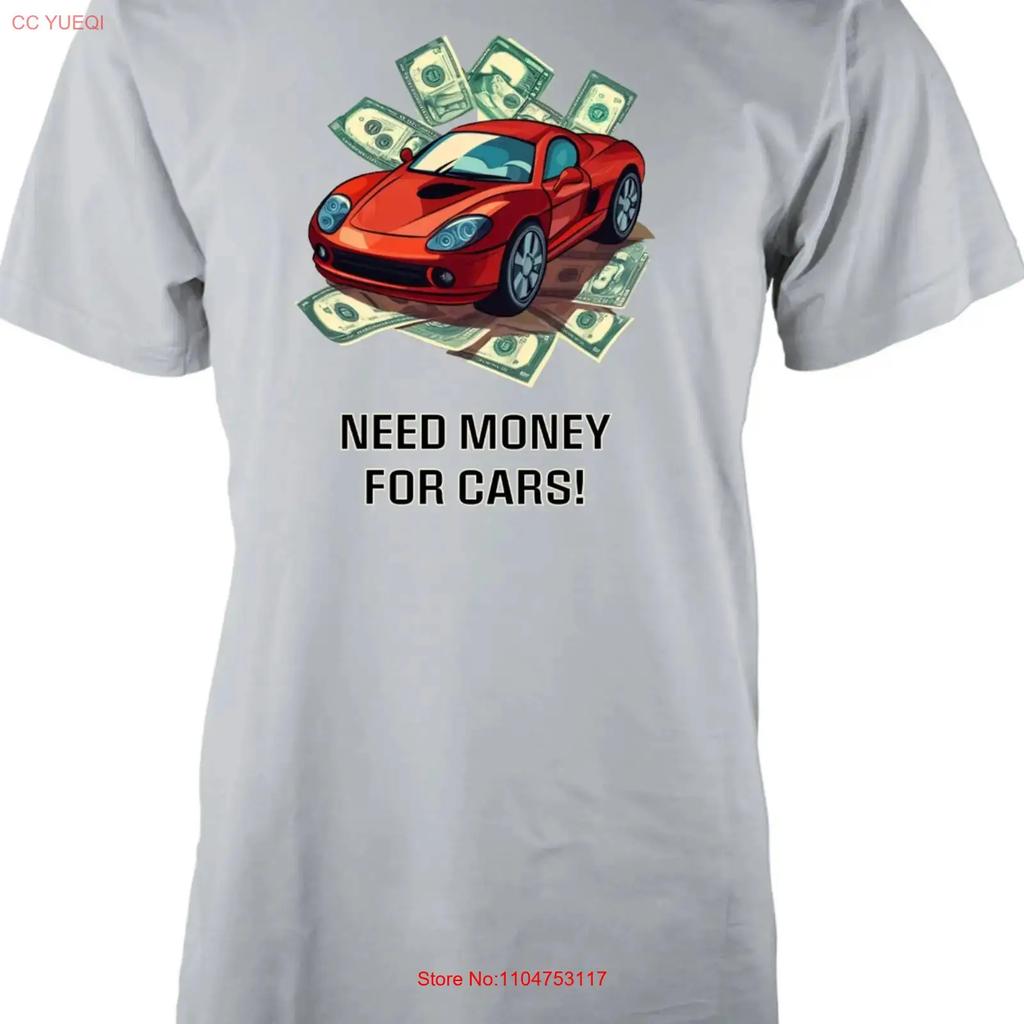 Funny Money For Cars T Shirt With Free Personalisation Adult Personalised Vintage Soft Comfortable Casual Graphic