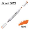 Marqueur à alcool - GRAPH'IT - Graph'It Brush Marker - Couleur Carrot - Pointe extra-fine 0.5 mm - Indélébile