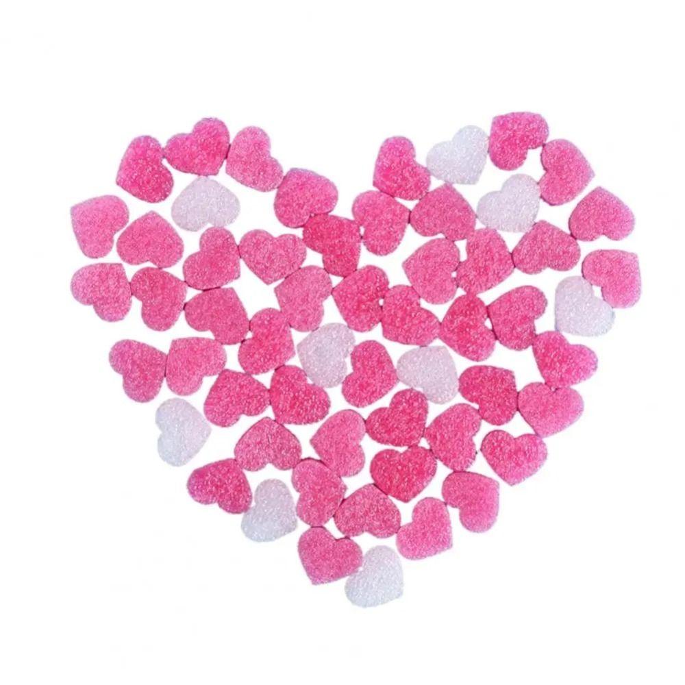 50Pcs Love Heart Shape Wedding Gift Box Fluffy Filler Pink Foam Strip Gift Box Filler  for Gift Box