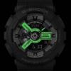 CASIO Men's G-SHOCK GA-110HD-8AJF [G-SHOCK HIDDEN GLOW Series] Round Watch Gray Resin