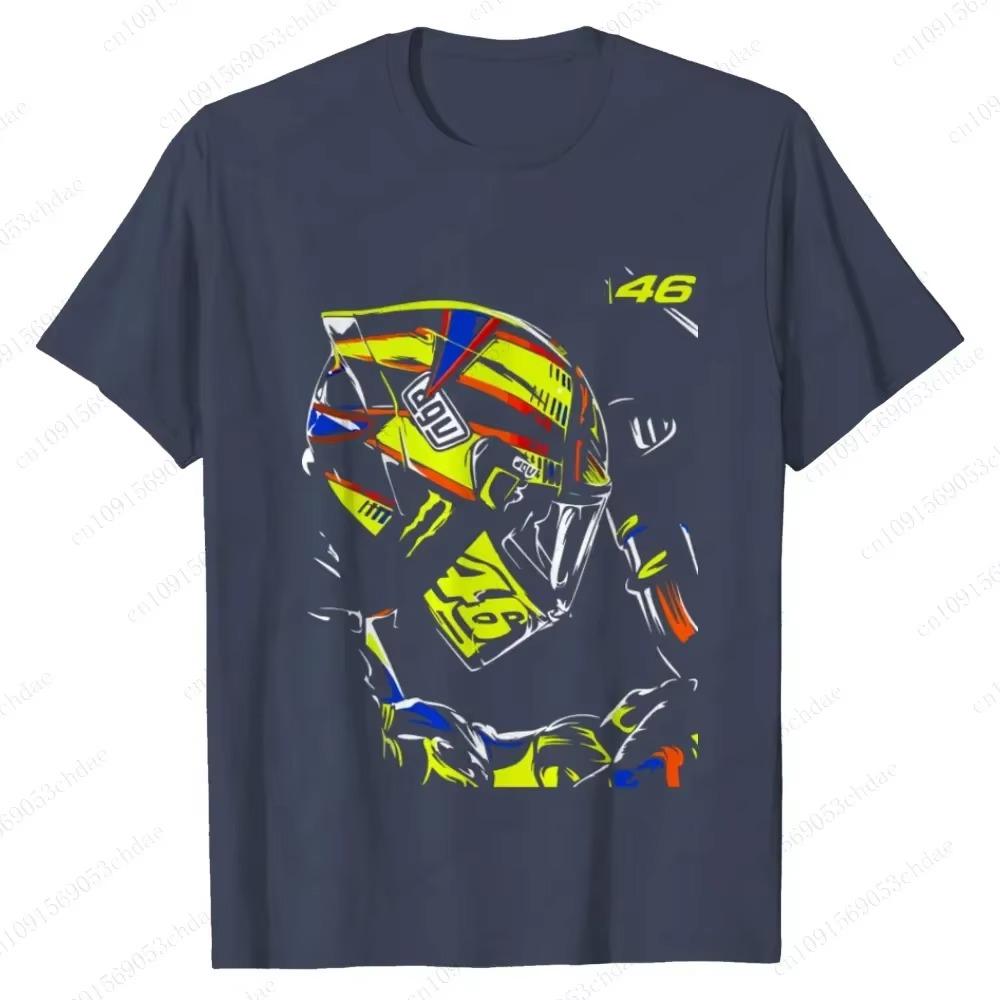 Hot Selling 2024 Summer Autumn Motorcycle Tee Rossi Mens Street Fathion Style Moto G.p T-shirt Breathable Motorcyclist Loose Tee