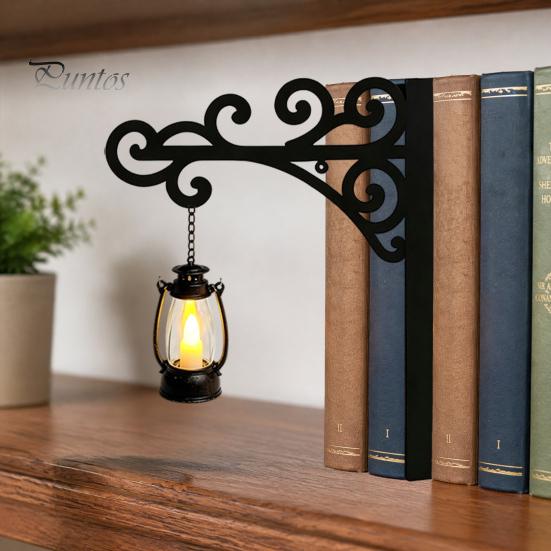 Bücherregal-Dekoration für Schlafzimmer Bibliothek Laterne Mini-Lampe, Vintage Hängeleuchte mit warmem Schein, Platzsparender Buchstützen-Lampe Dekoratives Heim-Arbeitszimmer