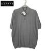 JOHN SMEDLEY ISIS Gray 30 Gauge Cotton Short Sleeve Knit Polo Shirt Tops L grayUsed