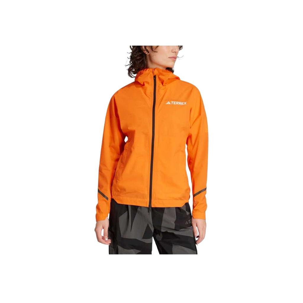 adidas Fashionable Soft Comfortable Versatile Outdoor Hiking Moisture-Wicking Jacket Women Jacket Half-Impact-Orange KA5870