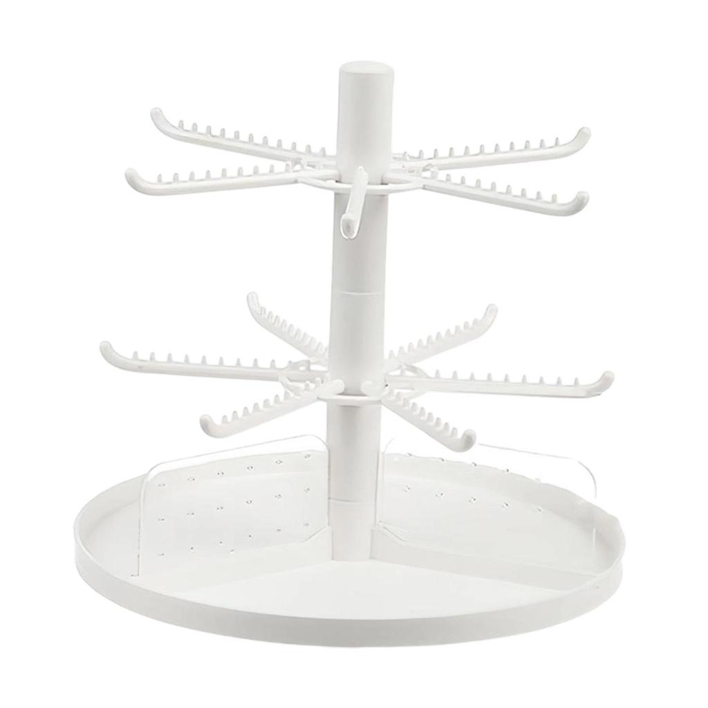 Jewelry Display Stand Hanger with Storage Tray Multifunctional for Hair Accessories Dresser
