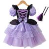 Nuovo Vestito da Ragazza Vampiro Vestito Soffice per Bambine Rete Vestito Principessa Viola Vestiti Cool Lolita Costume per Festa di Carnevale