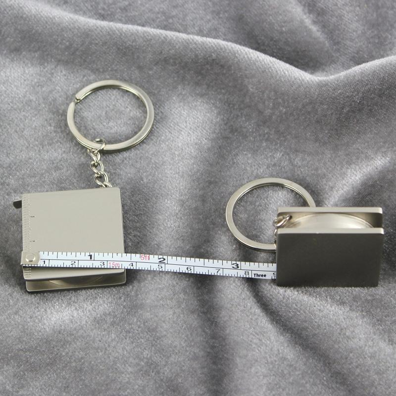 Portable Measuring Tools Retractable Rule 1/2PCS Key Ring Pull Ruler DIY Hand Gauging Tools Tape Measure Keychain