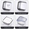 Danshi Zhiyuan 6-Compartment Square Stainless Steel Food Sample Box Set