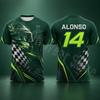 Alonso 14 Men's T Shirt Summer Racing Style Graphic Tee Speed Streetwear Casual Wear Unisex Men Women Motorsport Fan Clothing