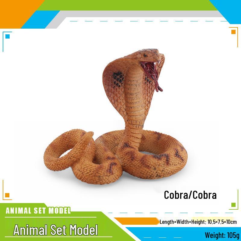 Cross-Border Wild Animal Snake Model: Cobra & Five Poisons Prank Ornament